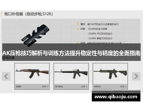 AK压枪技巧解析与训练方法提升稳定性与精度的全面指南 AK压枪技巧解析与训练方法提升稳定性与精度的全面指南